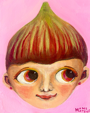 いちじくちゃん（キャンバス・アクリルなど） H180xW140mm　