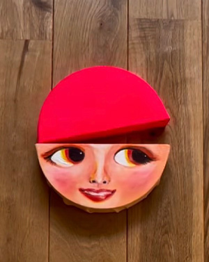 ピクトマミシェ（アクリル・キャンバスなど） 直径150mm 半円　